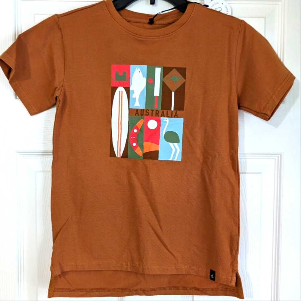 Deux par Deux Short Sleeve Boys T-shirt Size 8